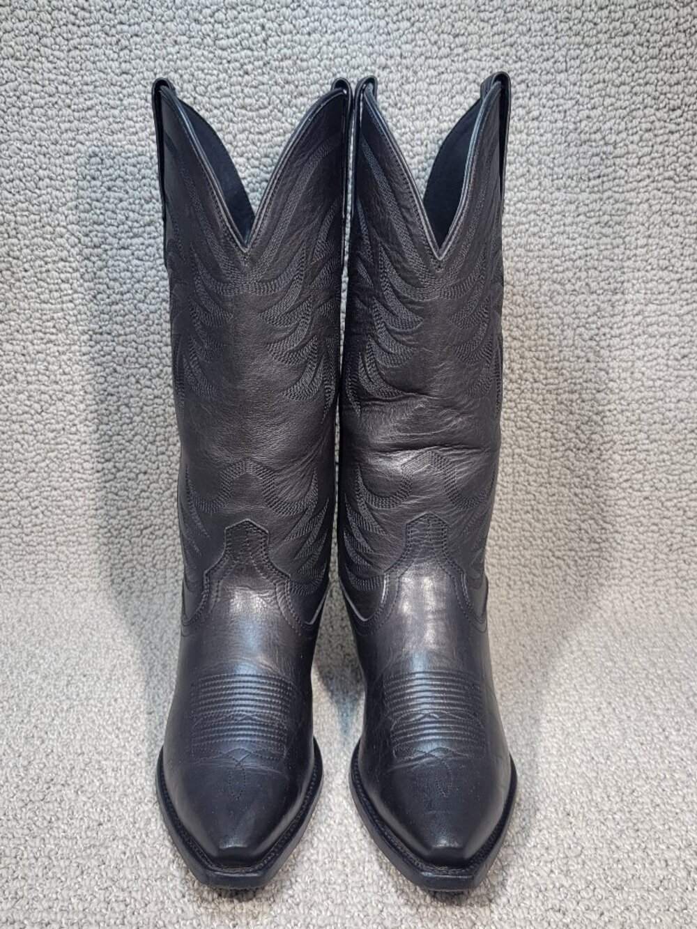 Tecovas The Annie Women's US Size 8B Midnight Cowhide Cowgirl Boots - Picture 2 of 11